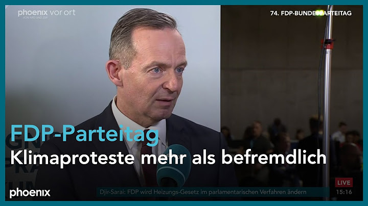 Interview mit Volker Wissing beim Bundesparteitag der FDP am 21.04.23