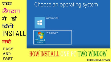 How to Dual Boot Windows 10 And Windows 7  ONE PC - Step by Step Full Tutorial