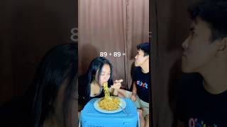 Main game penjumlahan yang menang makan mie #game #daily #mukbang #part1