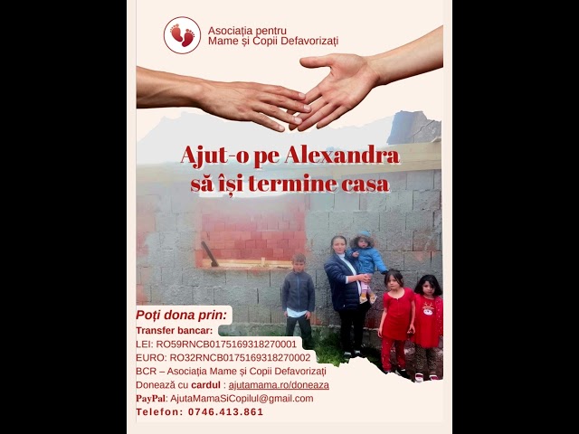 AJUT-O PE MĂMICA ALEXANDRA SĂ-ȘI TERMINE CASA!🏠@AsociatiaPentruMameSiCopii