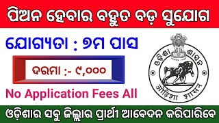 ପିଅନ ହେବାର ବଡ଼ ସୁଯୋଗ ! Odisha Peon Jobs 2020 ! Odisha Govt Jobs 2020 ! Odisha Peon Recruitment 2020