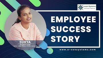 Employee Success Story at e-con Systems: Meet Surya – Project Lead, Camera Products