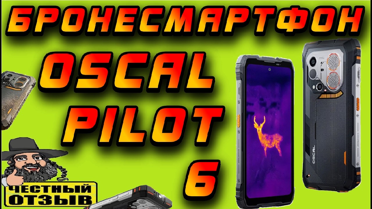 📱 Защищённый смартфон Blackview OSCAL Pilot 6 с тепловизором! 🧱 🔥