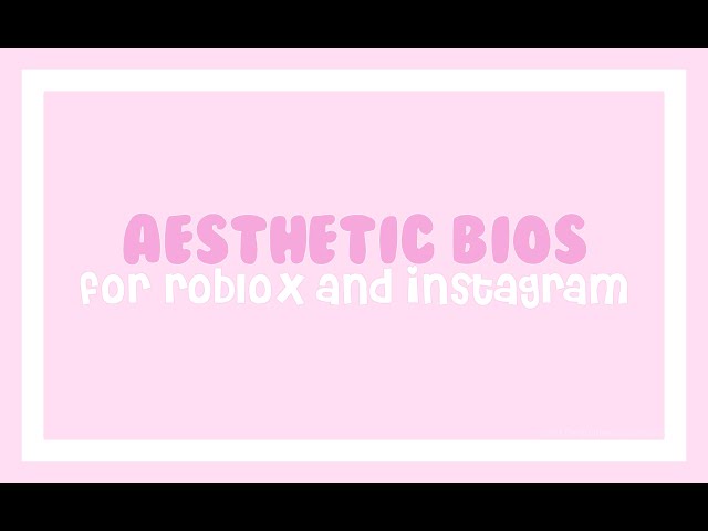 🍒 on X: hmm. i think i can make aesthetic bios for robux. idk how to name  the price tho 🤣 and i dont think anybody would want my work.. 💩  #biotemplate #