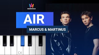 Marcus & Martinus - Air  (Easy Piano Tutorial) 🇸🇪 screenshot 4