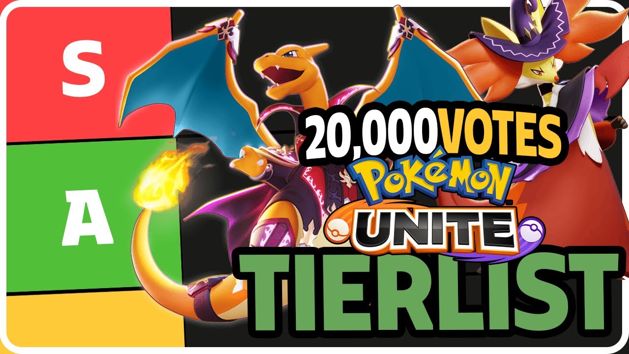 NEW Pokemon Unite Tier List! *Over 20,000 Community Votes!!* - YouTube