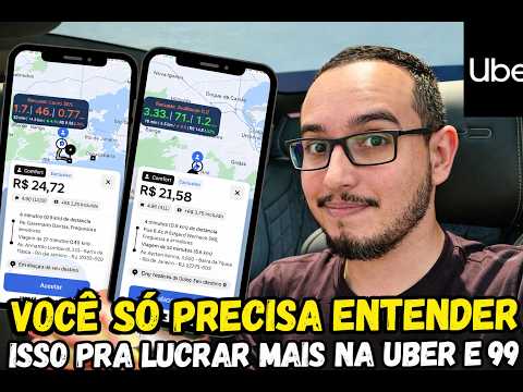 Entendendo o ALGORITMO da UBER, AUMENTEI o VALOR das minhas CORRIDAS. #uber