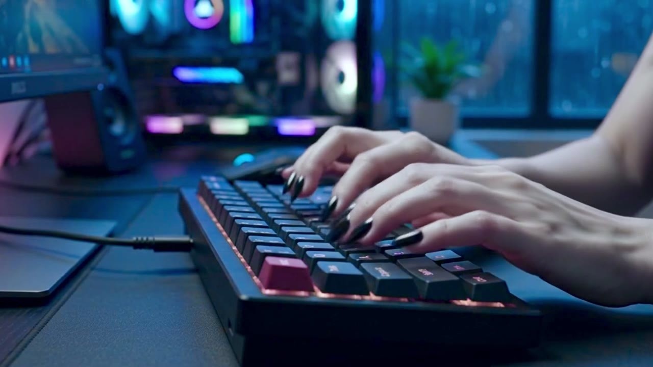 Custom Mechanical Keyboard Sounds for Better Concentration - YouTube