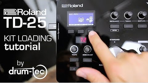 Roland TD-25 kit loading tutorial for drum-tec Sound Editions
