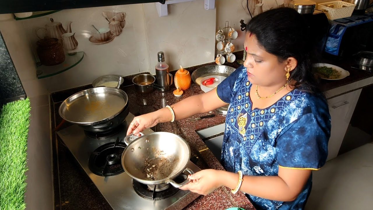 माझे सकाळचे स्वयंपाक रुटीन//आठवड्यातील एक दिवस असा डब्बा द्यावा//लागल दही#morningroutine #home