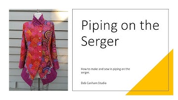 Piping on the serger