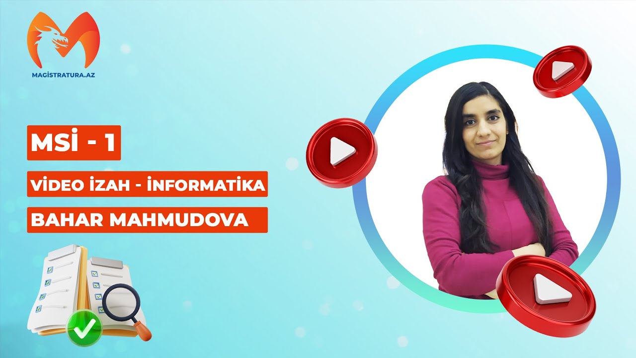 MAGİSTRATURA.AZ - MSİ-1 - İNFORMATİKA