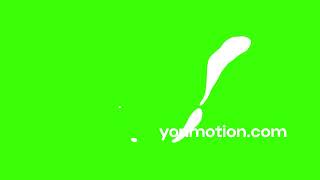 White Paint Brush Stroke Slash FX Green Screen Animation