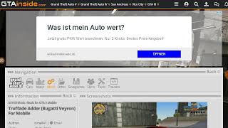 Gta 3 مود bugatti veyron للاندرويد screenshot 2