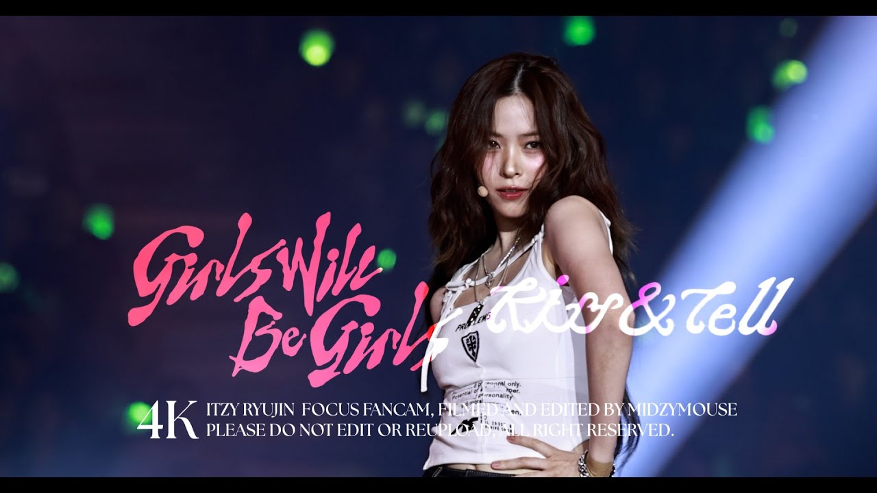 [4K] 250726 SBS가요대전 ITZY Ryujin 'Girls Will Be Girls + Kiss & Tell' Focus Fancam 있지 류진 직캠