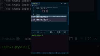 Celebrity Python find TRANSPOSE of a matrix in 58 seconds!⚡️ #shorts Net Worth