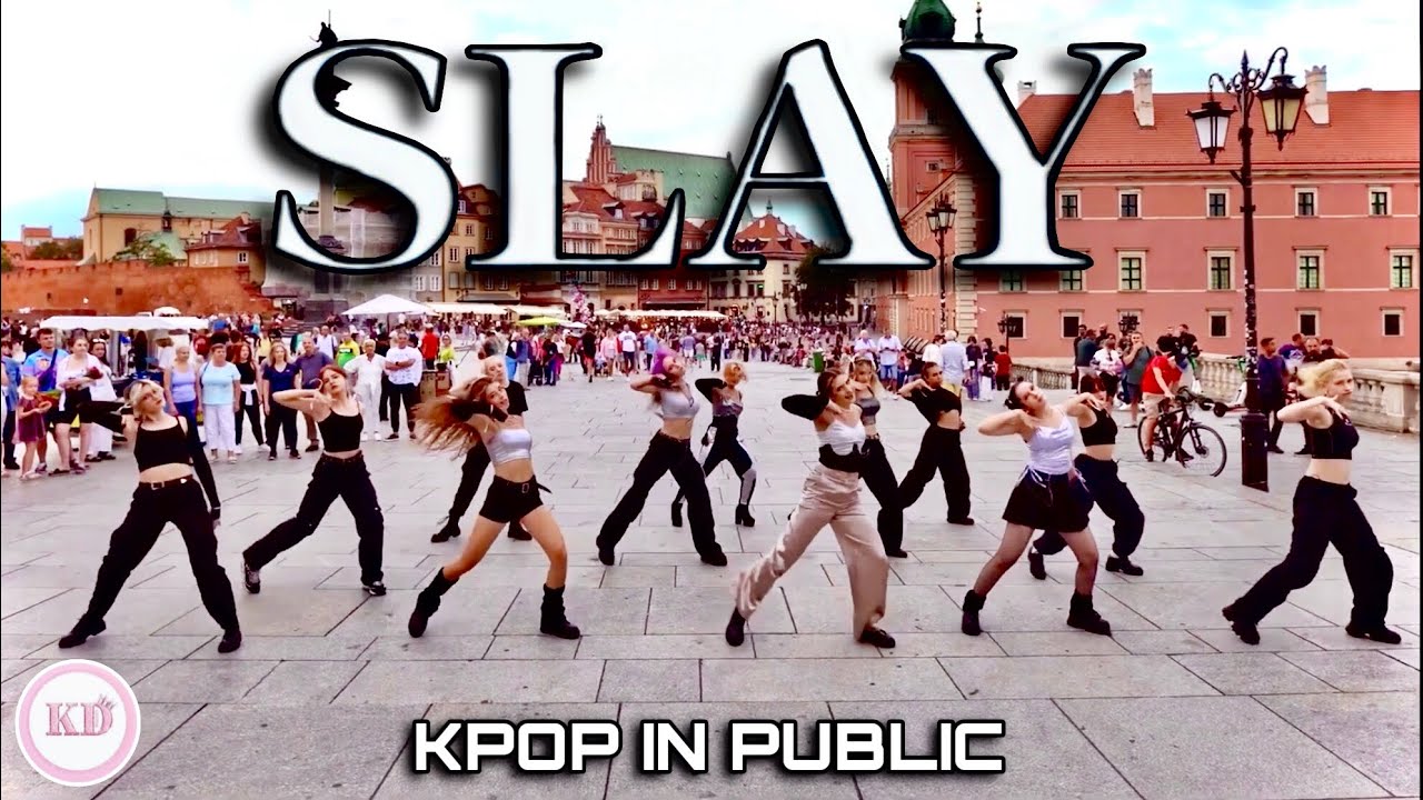 K POP IN PUBLIC   ONE TAKE EVERGLOW    SLAY dance cover by KD CENTER from Poland