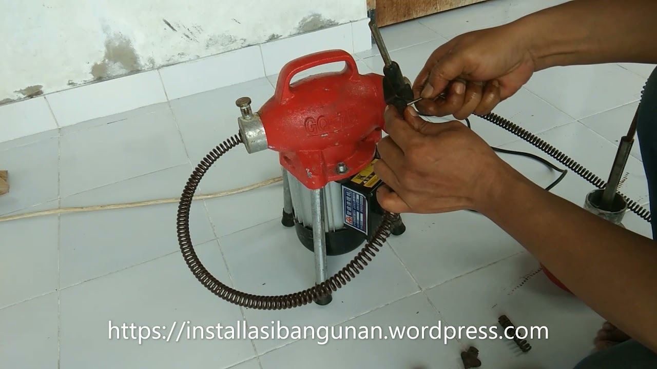 servis pipa mampet ' How does a clogged pipe tool work ' GQ 75 , alat pipa mampet, bali
