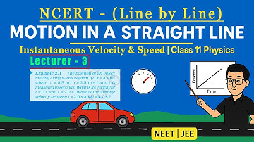 Instantaneous & Average Velocity | Motion in a Straight Line Class 11 Physics | NCERT Example 2.1