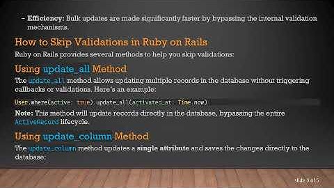 How to Temporarily Skip ActiveRecord Validations During Bulk Record Updates in Ruby on Rails