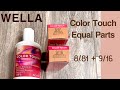 HOW TO USE WELLA COLOR TOUCH - SHADES 8/81 + 9/16 -Blending Grey/Blonde Hair (SEMI PERMANENT COLOUR)