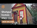 Big Easy's shotgun: cross-ventilated narrow houses stay cool