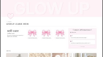 🌸✨ Your Ultimate Self-Care Hub in Notion! | Notion Template Walkthrough ✨🌸