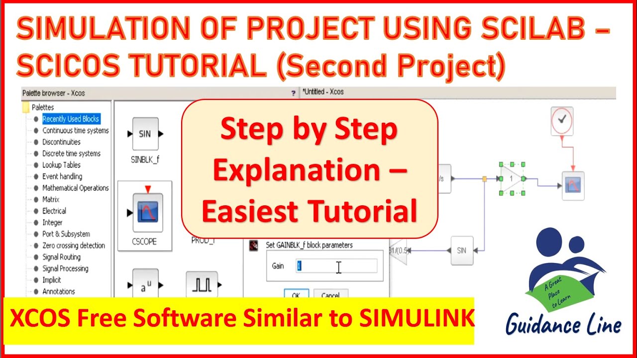 SIMULATION OF PROJECT USING SCILAB – SCICOS (FREE SOFTWARE) TUTORIAL ...