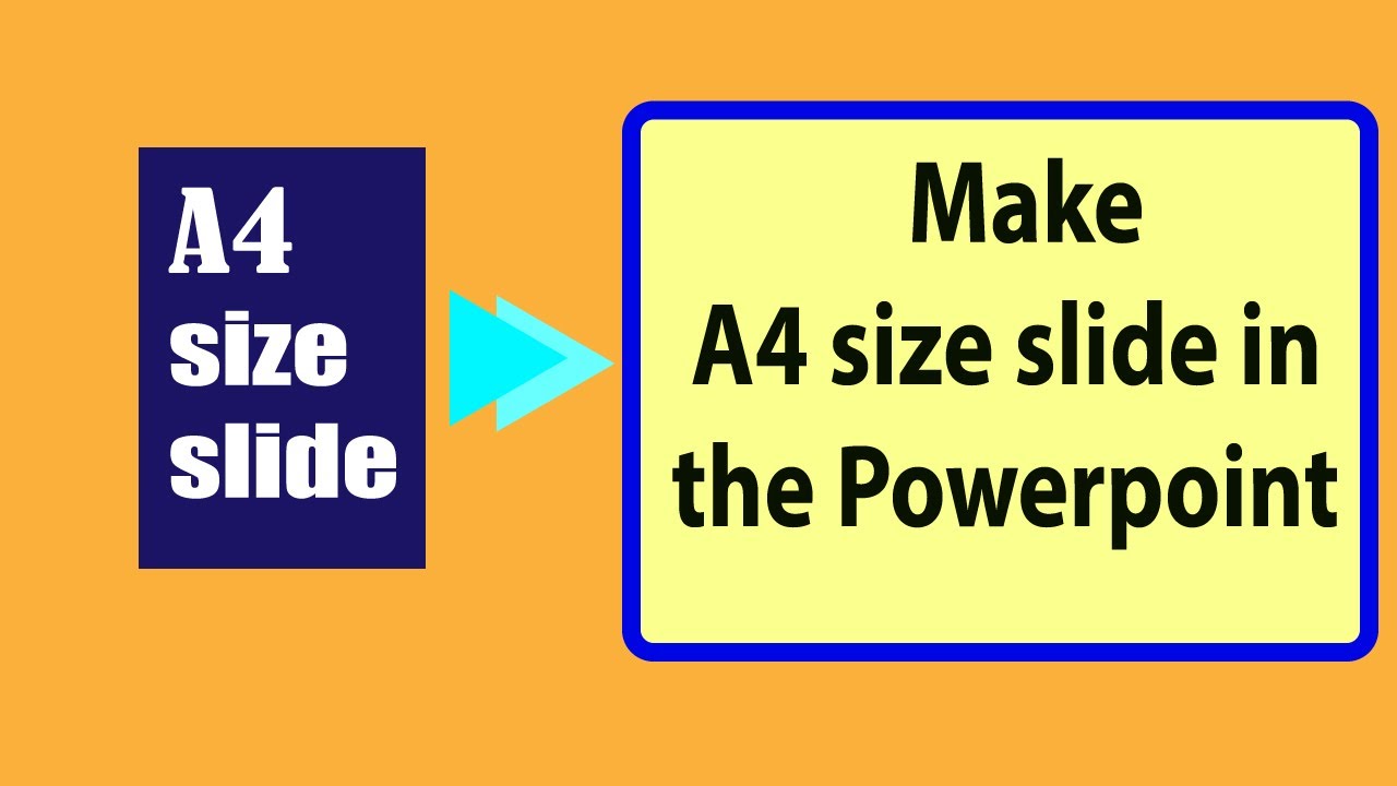 how to make powerpoint slide a4 size
