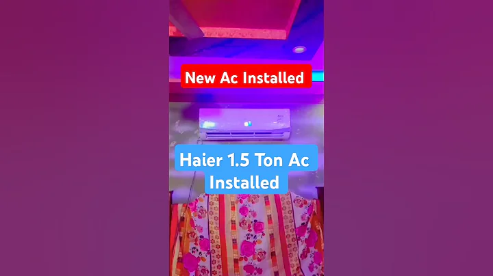 New Ac Installed Haier Company #installation #haier #new #r32 #airconditioner #shorts #feed