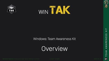 WinTAK 4 0   Overview