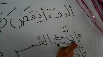 تلاوة سورة الشرح وشرح اهم احكام التجويد التي وردت بها