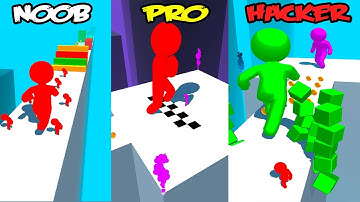 Color Race 3D - NOOB vs PRO vs HACKER