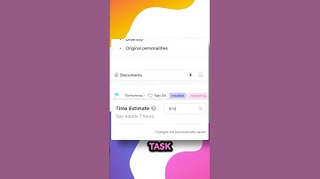 How to add time estimates to a task in ClickUp