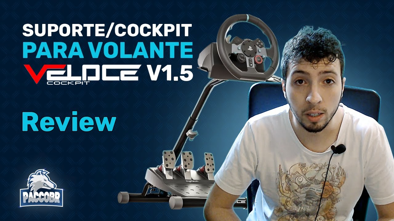 Suporte Veloce V1 Cockpit Para Volantes Logitech G25 G27 G29 G920 G923 -  Faz a Boa!