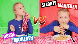 GOEDE MANIEREN vs. SLECHTE MANIEREN [SKETCH] ♥DeZoeteZusjes♥