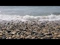 Beautiful Ocean Sounds created by waves washing pebble stones