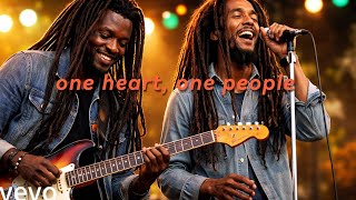 One heart, one people _ lucky Dube ft Bob Marley (official reggae lyrics video download)