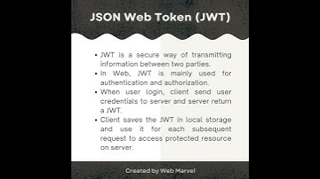 JSON Web Token (JWT)