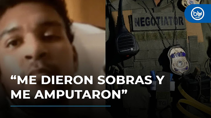 Comía sobrados de policías: drama de colombiano que despertó amputado tras detención en EE.UU.