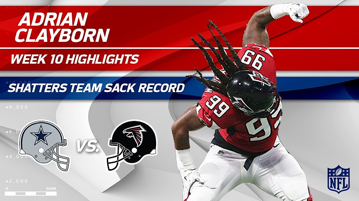Adrian Clayborn Sets Team Record w/ 6 Sacks! | Cowboys vs. Falcons | Wk 10 Player Highlights