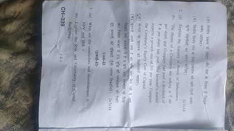 HPU 3rd year question paper fundamental of financial management 2021