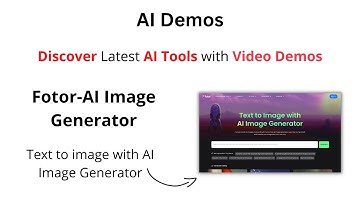 AI Demos | Text to Image with Fotor AI Image Generator | Fotor Demo