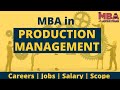 Mba in production management  eligibility  careers  jobs  salary  top colleges in india