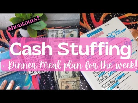 Low income Cash Stuffing + Dinner Menu set up for the Week with Subscriber recommendations!?