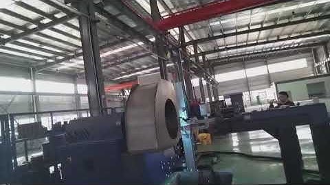 Industrial centrifugal fan volute (housing) double gun welding machine