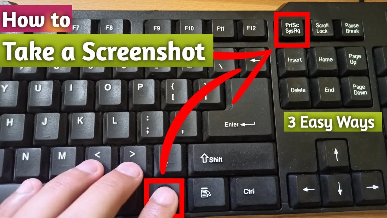 How to take screenshot on computer and leptops। Take screenshot in ...