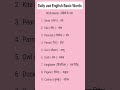 Daily use English Basic Words#Daily use English Sentences#English#Englishgrammar