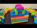 DIY - How To Build a Basket | building blocks | blocks toys | lego #buildingblocks(Satisfying ASMR)