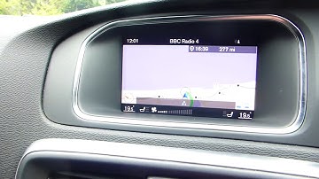 Changing the volume on  V40 Volvo satnav guidance